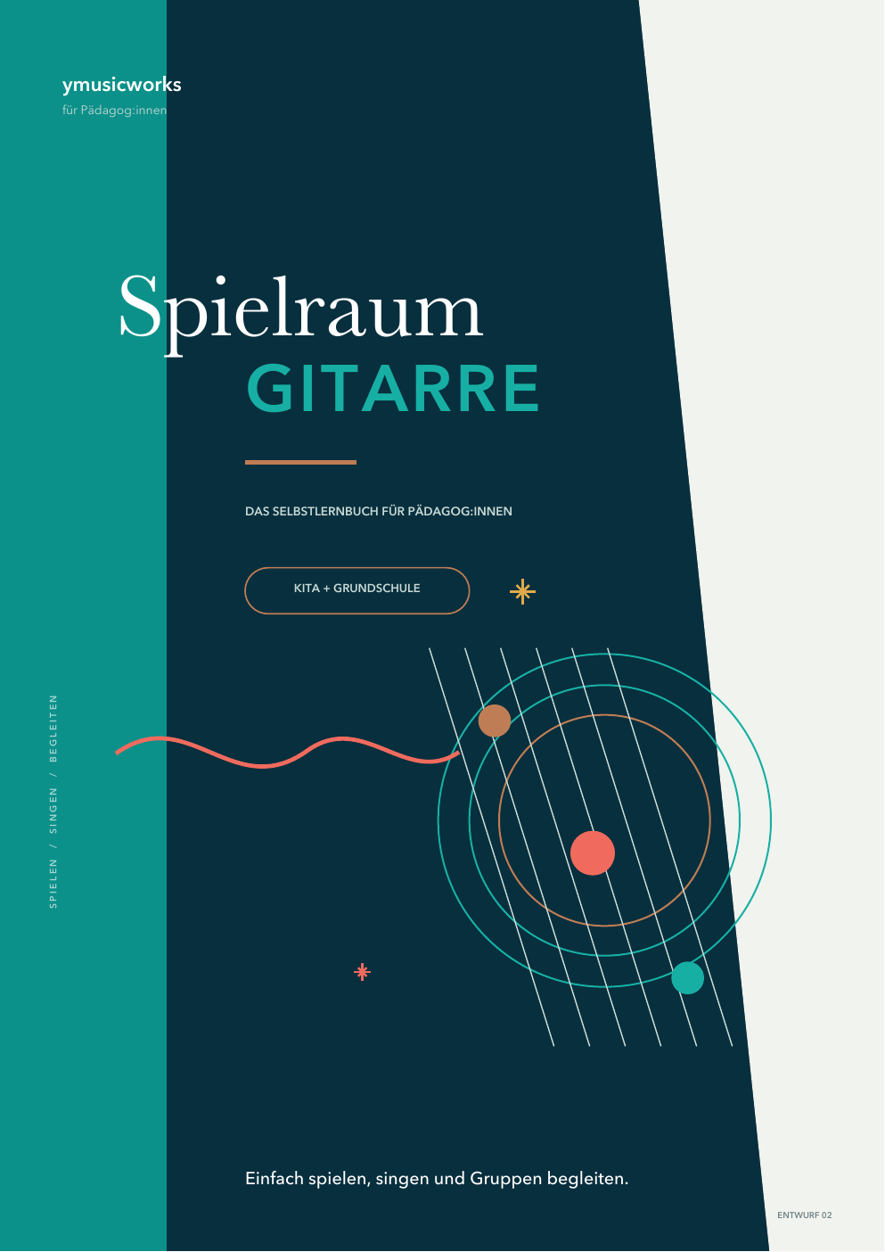 Cover des Buches Spielraum Gitarre – das Selbstlernbuch für Pädagog:innen